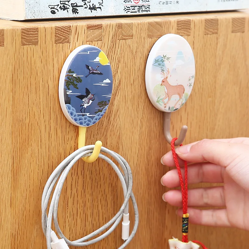 Chinese Pastoral Style Hooks Creative Beautiful Hook Key Umbrella Clothes Coat Strong Bathroom Viscose Decorative Hooks 4pcs
Chinese Pastoral Style Hooks Creative Beautiful Hook Key Umbrella Clothes Coat Strong Bathroom Viscose Decorative Hooks 4pcs