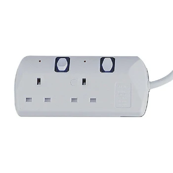 UK Standard Electrical Socket 6 Outlet Surge Protector Power Strip With 3 Meter Power Cord Line White 17.5*7.5*3.1cm
UK Standard Electrical Socket 6 Outlet Surge Protector Power Strip With 3 Meter Power Cord Line White 17.5*7.5*3.1cm