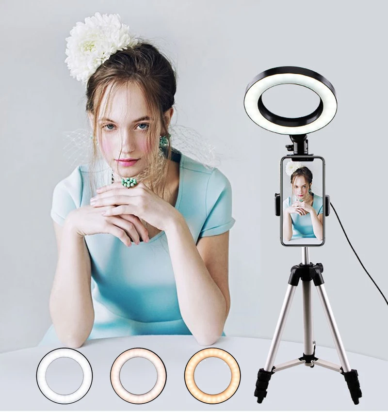 Phone Smartphone Holder Led Photographic Video Camera Lamp Selfie Circular Photo Ring Light Round Studio Lighting Tripod Stand
Phone Smartphone Holder Led Photographic Video Camera Lamp Selfie Circular Photo Ring Light Round Studio Lighting Tripod Stand