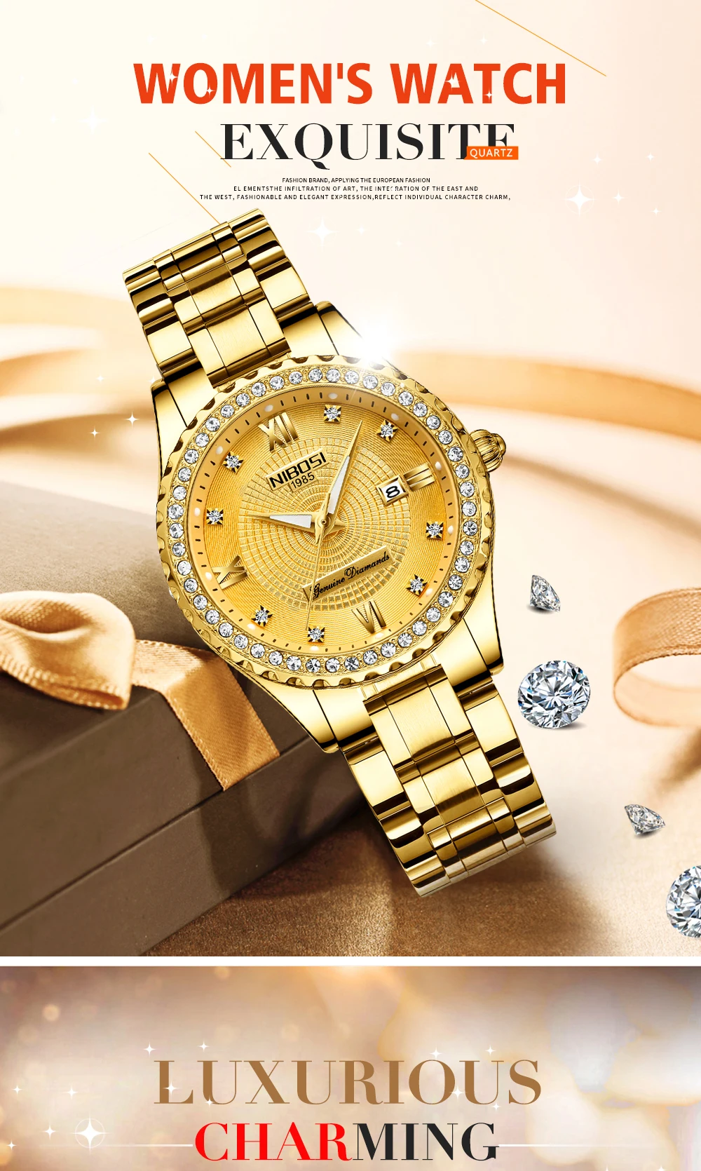 NIBOSI Luxury Women Watches