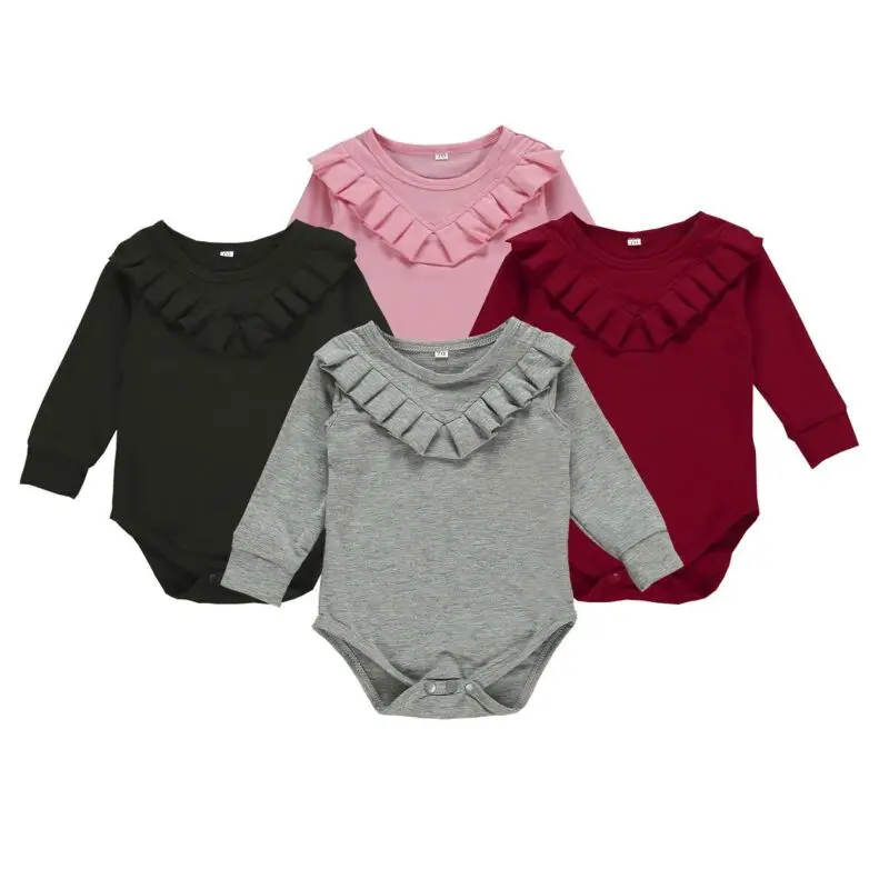 One Piece Newborn Infant Baby Girl Clothes Long Sleeve Ruffle Romper Solid Autumn Jumpsuit Outfit
One Piece Newborn Infant Baby Girl Clothes Long Sleeve Ruffle Romper Solid Autumn Jumpsuit Outfit