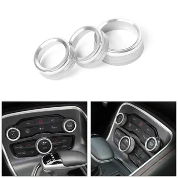 3 Pcs AC Radio Heater Climate Control Switch Knob Trim Ring Covers Kit For Dodge Charger 15-19 Car Replacement Part Accessory
3 Pcs AC Radio Heater Climate Control Switch Knob Trim Ring Covers Kit For Dodge Charger 15-19 Car Replacement Part Accessory