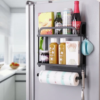 ADOREHOUSE Refrigerator Rack Side Shelf Magnetic Multi-layer Fridge Household Towel Storage Kitchen Paper Organizer Rack Holder
ADOREHOUSE Refrigerator Rack Side Shelf Magnetic Multi-layer Fridge Household Towel Storage Kitchen Paper Organizer Rack Holder
