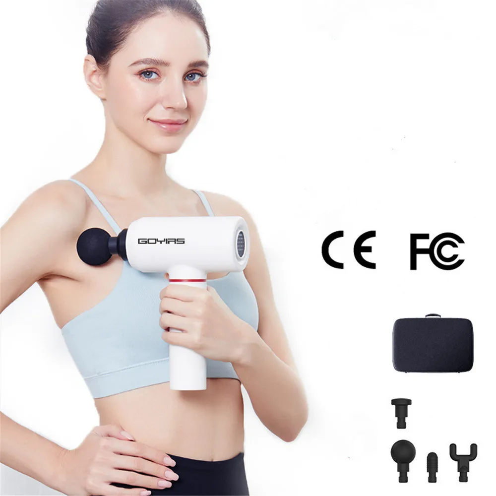Goyirs Handheld Percussion Massage Gun Deep Tissue Massager Device,Super Quiet Electric Body Massager for Muscle Treatment
Goyirs Handheld Percussion Massage Gun Deep Tissue Massager Device,Super Quiet Electric Body Massager for Muscle Treatment