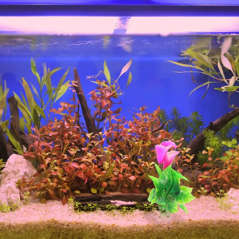 1 шт яркие водные растения искусственные Подводные пластиковые цветочные