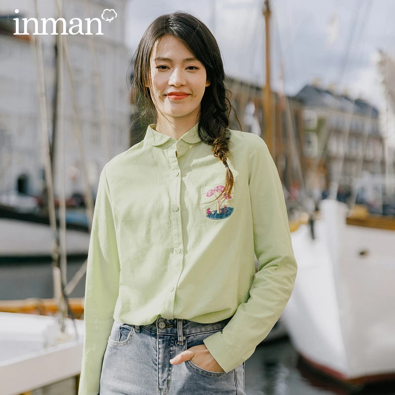 INMAN 2020 Spring New Arrival Literary Pure Color Embroidered Lapel Single-breasted Long Sleeved Shirt
INMAN 2020 Spring New Arrival Literary Pure Color Embroidered Lapel Single-breasted Long Sleeved Shirt
