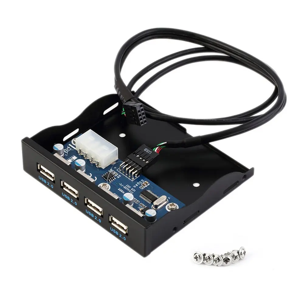 3.5in Floppy Bay Front Panel 4 Ports USB HUB 2.0 Expansion Adapter Connector HA For Computer
3.5in Floppy Bay Front Panel 4 Ports USB HUB 2.0 Expansion Adapter Connector HA For Computer