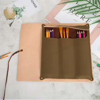 Handmade PU Leather Pencil Case Colors Volume Big Capacity Pen Bag Sketch for School Students Stationery Practical Box
Handmade PU Leather Pencil Case Colors Volume Big Capacity Pen Bag Sketch for School Students Stationery Practical Box