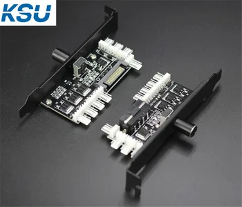 PC 8 Channels fan hub Cooling Fan Speed Controller for CPU Case HDD VGA PWM Fan w/ PCI Bracket Power by 12V 3pin/4pin Cooler fan
PC 8 Channels fan hub Cooling Fan Speed Controller for CPU Case HDD VGA PWM Fan w/ PCI Bracket Power by 12V 3pin/4pin Cooler fan