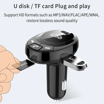 Bluetooth 5.0 FM Transmitter Car Mp3 Player Car Fast Charging Lossless Sound U disk & TF Card Hands free Multi-protections
Bluetooth 5.0 FM Transmitter Car Mp3 Player Car Fast Charging Lossless Sound U disk & TF Card Hands free Multi-protections