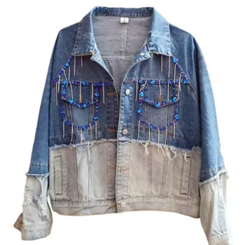 2020 Autumn Heavy Nail Pearl Spliced Short Loose Cowboy Coat Women Woman Jacket Harajuku Riverdale Yocalor Coats And Jackets
2020 Autumn Heavy Nail Pearl Spliced Short Loose Cowboy Coat Women Woman Jacket Harajuku Riverdale Yocalor Coats And Jackets