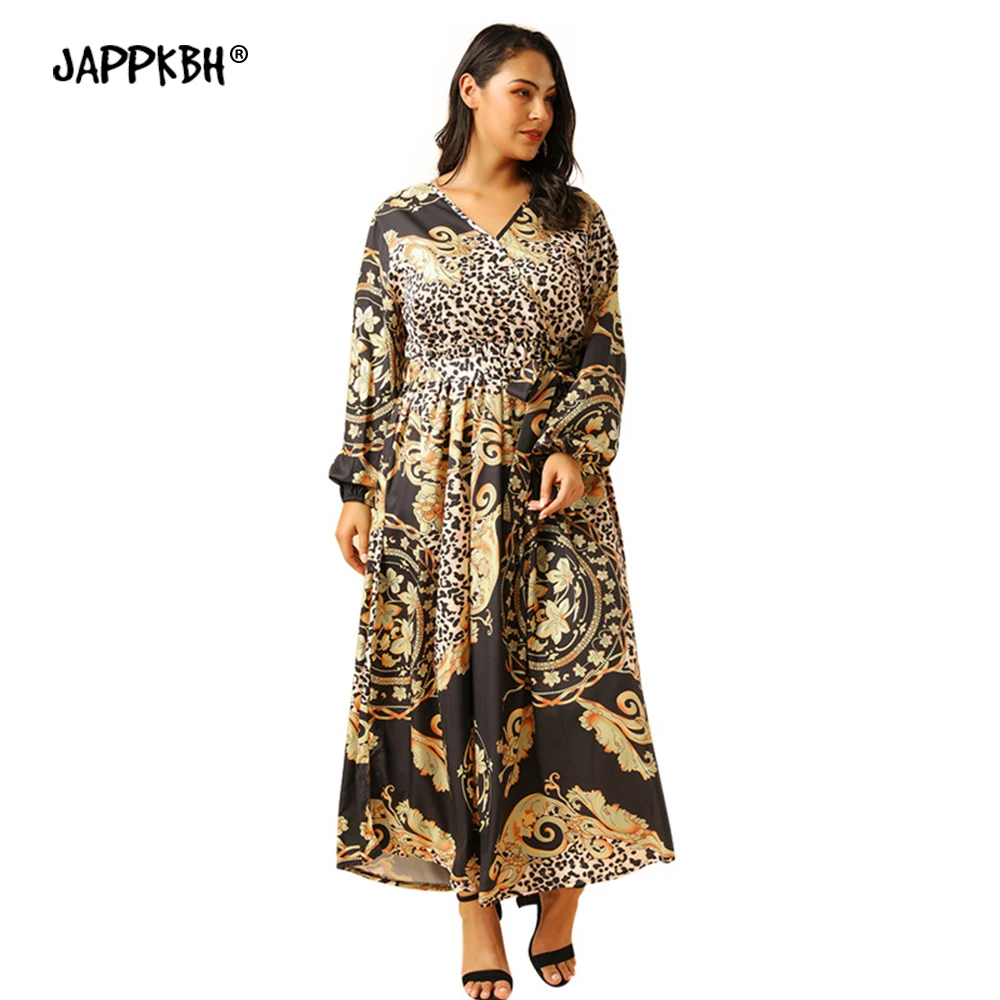 Spring Summer Dress Women 2020 Casual Vintage Plus Size Slim Leopard A Line Maxi Dresses Elegant Sexy V Neck Long Party Dress
Spring Summer Dress Women 2020 Casual Vintage Plus Size Slim Leopard A Line Maxi Dresses Elegant Sexy V Neck Long Party Dress