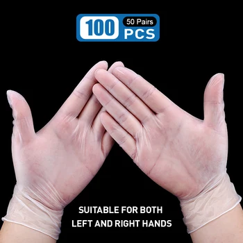Industrial PVC Gloves Disposable Latex Free Powder Free Touchscreen Gloves for Cooking Restaurant Bakery 100 pieces (50 pairs)
Industrial PVC Gloves Disposable Latex Free Powder Free Touchscreen Gloves for Cooking Restaurant Bakery 100 pieces (50 pairs)
