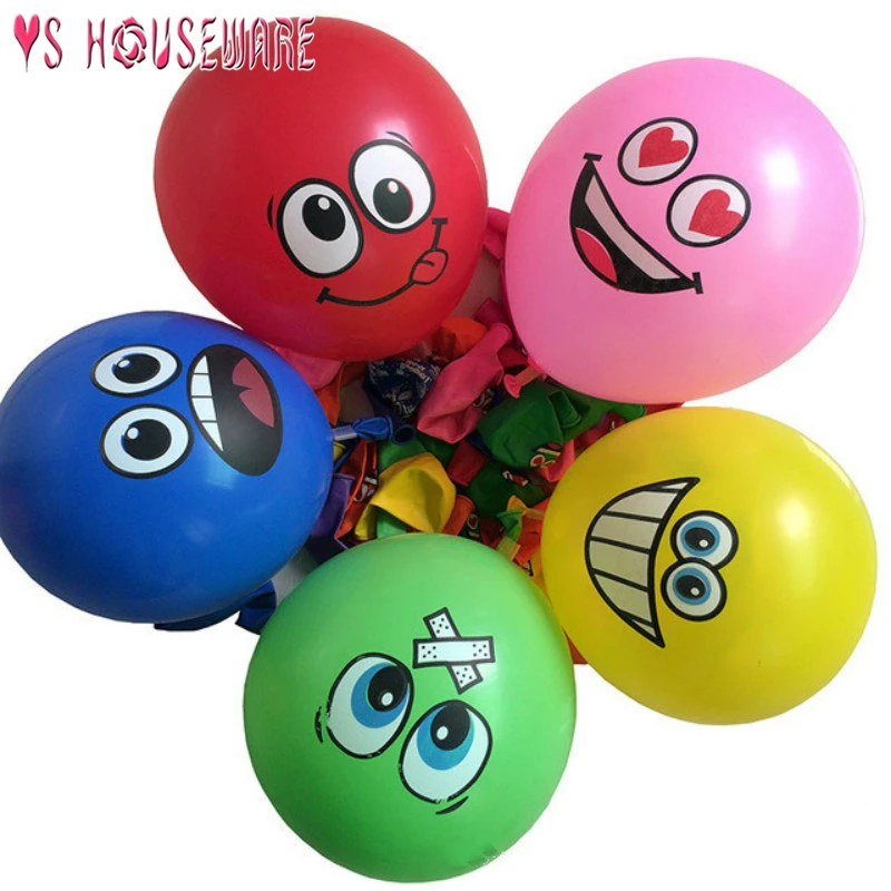 10pcs/lot 12inches Printed Big Eyes Smiley Face Latex Balloons Happy Birthday Party Decoration Inflatable Air Ballons Kids Gifts
10pcs/lot 12inches Printed Big Eyes Smiley Face Latex Balloons Happy Birthday Party Decoration Inflatable Air Ballons Kids Gifts