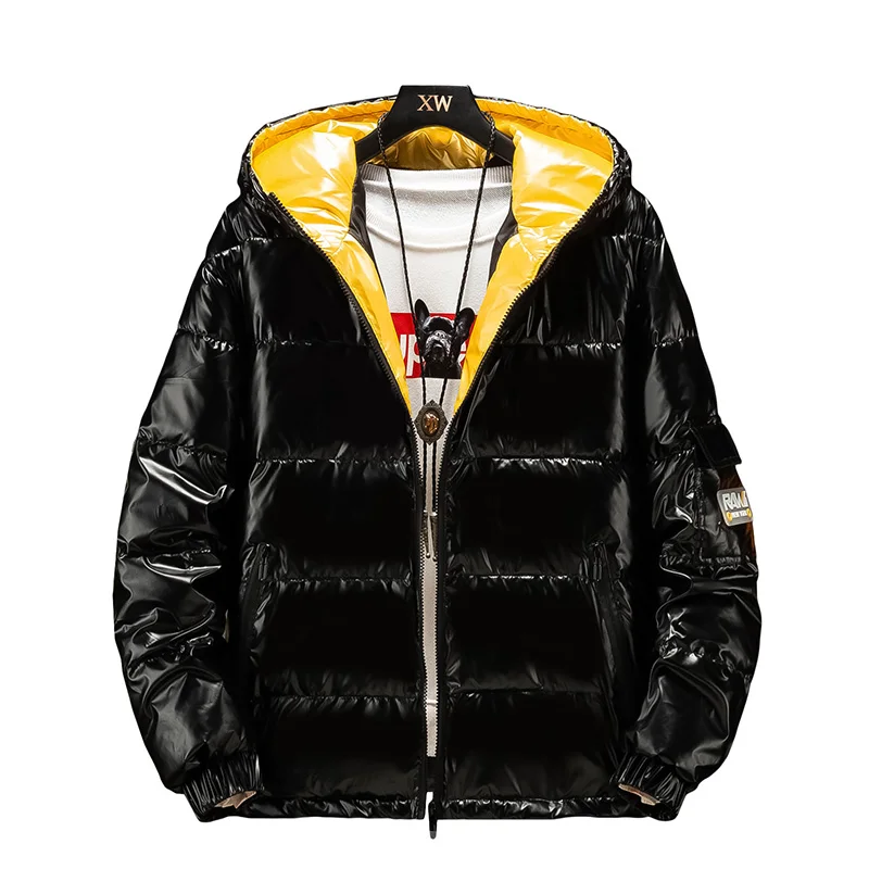 2019 Men's Down cotton Jacket coat Winter man Glossy Silver/Black/Gold Hooded Parka Outwear Down Padded Coats male
2019 Men's Down cotton Jacket coat Winter man Glossy Silver/Black/Gold Hooded Parka Outwear Down Padded Coats male