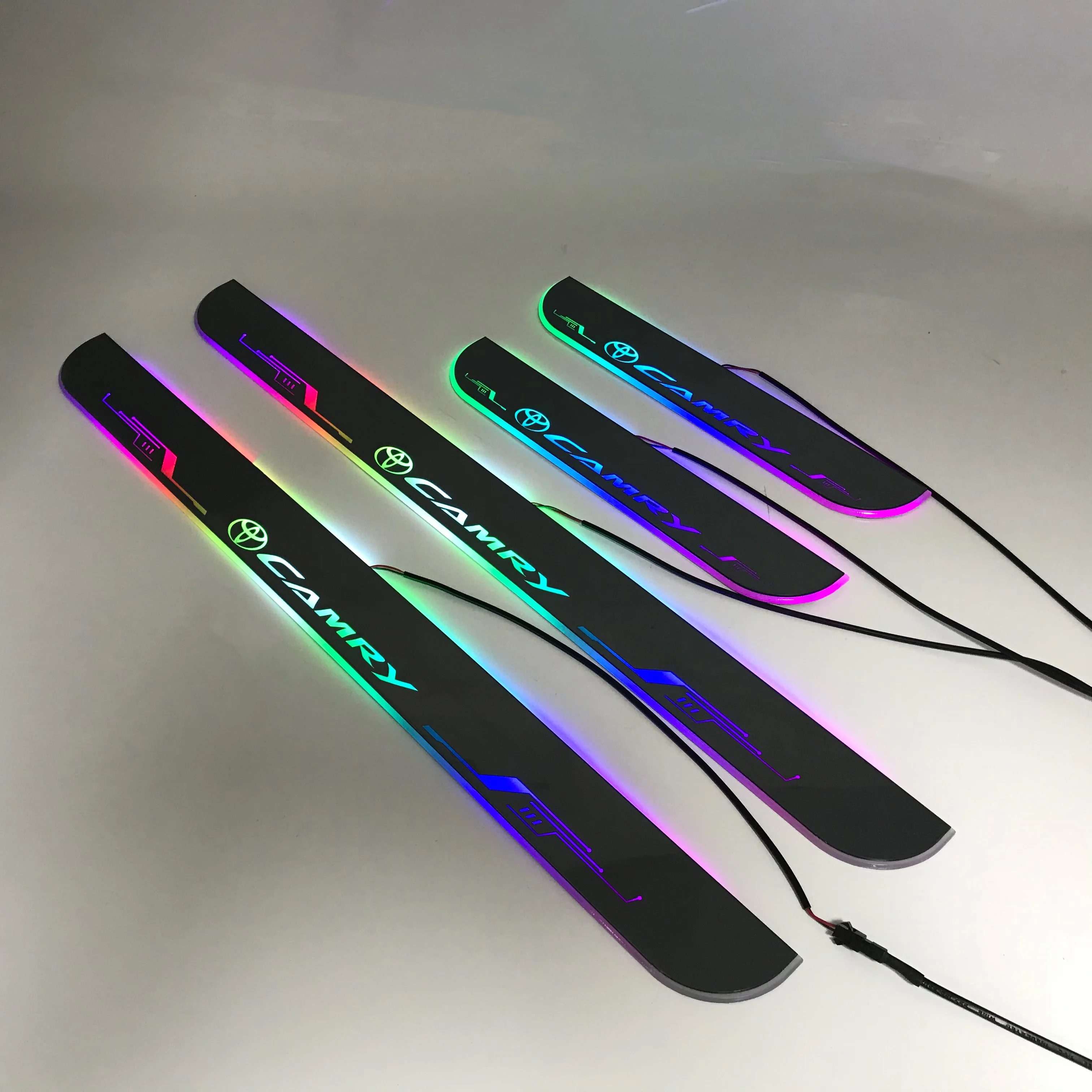 Led moving door scuff for TOYOTA Mamry special use dynamic door sill plate welcome lamp lining overlay Flow/fixed light
Led moving door scuff for TOYOTA Mamry special use dynamic door sill plate welcome lamp lining overlay Flow/fixed light