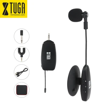 XTUGA UHF Wireless Instrument Microphone Condenser Microphone Clip Mic Gooseneck for stringed instrument,for Guitar, cymbals
XTUGA UHF Wireless Instrument Microphone Condenser Microphone Clip Mic Gooseneck for stringed instrument,for Guitar, cymbals