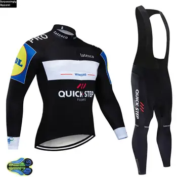 2019 New Men's Cycling Jersey Sets QUICK STEP Long Sleeve Outdoor Sports Bicycle Jersey Clothing Quick Dry Riding Clothes 12D
2019 New Men's Cycling Jersey Sets QUICK STEP Long Sleeve Outdoor Sports Bicycle Jersey Clothing Quick Dry Riding Clothes 12D