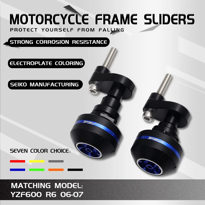 Motorcycle CNC Crash Pad Frame Slider Protection Guard For YZF600 YZF 600 R6 YZFR6 YZF-R6 2006-2007 06 07
Motorcycle CNC Crash Pad Frame Slider Protection Guard For YZF600 YZF 600 R6 YZFR6 YZF-R6 2006-2007 06 07