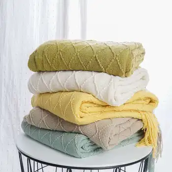 Soft Waxy Nordic Blanket Sofa Set Blanket Tassel Siesta Blanket Office Cover Leg Small Blanket Diamond Blanket Bed End Blanket
Soft Waxy Nordic Blanket Sofa Set Blanket Tassel Siesta Blanket Office Cover Leg Small Blanket Diamond Blanket Bed End Blanket