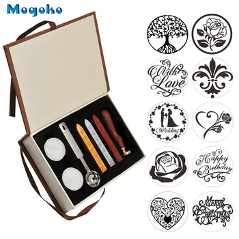 Mogoko Vintage Sealing Wax Stamp With Seal Wax Sticks without Wicks Spoon Candles Kit Tree of Life Weeding Heart Rose With Love
Mogoko Vintage Sealing Wax Stamp With Seal Wax Sticks without Wicks Spoon Candles Kit Tree of Life Weeding Heart Rose With Love