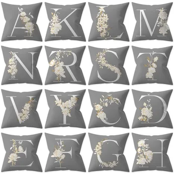 Decorative Pillow Cover 45x45 Letter Gray Cushion Cover Polyester Throw Pillow White Yellow Flowers Pillowcase Nordic Home Decor
Decorative Pillow Cover 45x45 Letter Gray Cushion Cover Polyester Throw Pillow White Yellow Flowers Pillowcase Nordic Home Decor