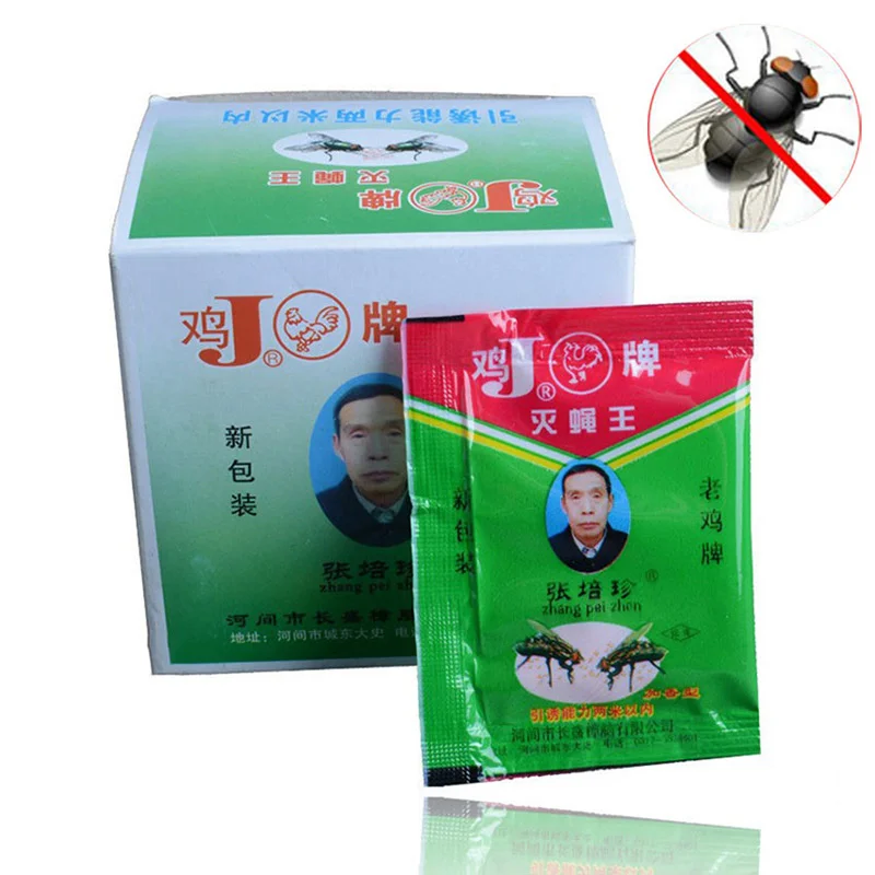 25 Bag Fast Effective Powder Killer Flies Powerful Poison Medicine Fly Killing Bait Clear Pest Control for Home Restaurant Farm
25 Bag Fast Effective Powder Killer Flies Powerful Poison Medicine Fly Killing Bait Clear Pest Control for Home Restaurant Farm