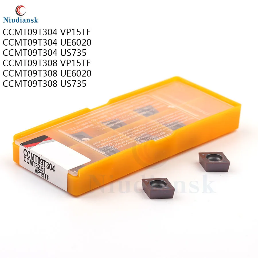 Высококачественные Токарные инструменты CCMT09T304 CCMT09T308 VP15TF UE6020 US735 твердосплавная