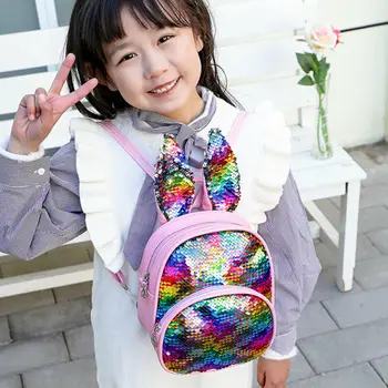 Mini Sequins Backpack Rabbit Ear Shoulder Bags for Baby Girls Cute Cartoon Backpack Colorful Versatile Travel School Bags baby
Mini Sequins Backpack Rabbit Ear Shoulder Bags for Baby Girls Cute Cartoon Backpack Colorful Versatile Travel School Bags baby