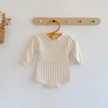 2020 Baby Romper Solid Beige Colour Knitted Long Sleeve Sweet Infant Clothing
2020 Baby Romper Solid Beige Colour Knitted Long Sleeve Sweet Infant Clothing