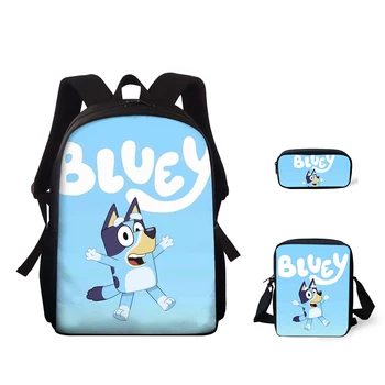 Fashion Primary Kids 15-inch Backpack Set Bluey Pattern Students Book Bags Kawaii Anime Design School Bag/Messenger Bag/Pen Bag
Fashion Primary Kids 15-inch Backpack Set Bluey Pattern Students Book Bags Kawaii Anime Design School Bag/Messenger Bag/Pen Bag