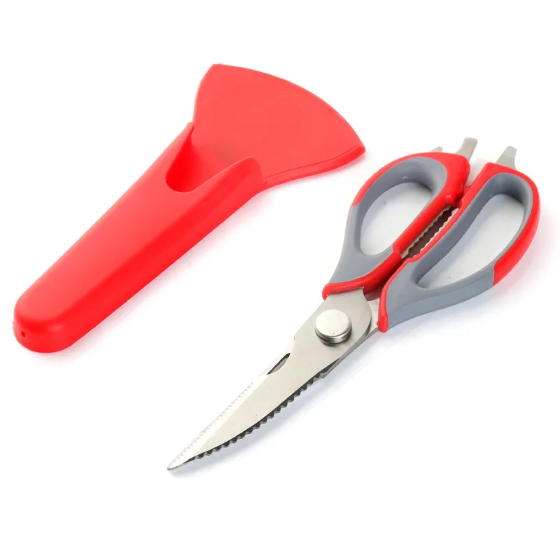 Kitchen Scissors bing xiang jian Multi-functional Household Stainless Steel Scissors Stainless Steel Strong Chicken Bone Scissor
Kitchen Scissors bing xiang jian Multi-functional Household Stainless Steel Scissors Stainless Steel Strong Chicken Bone Scissor
