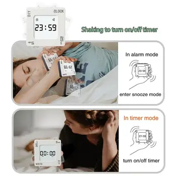 Creative Time Management Portable Timer Mini Time Reminder Useful Vibrating Timer Square Alarm Clock for Home Kitchen
Creative Time Management Portable Timer Mini Time Reminder Useful Vibrating Timer Square Alarm Clock for Home Kitchen