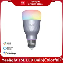 

Yeelight 1S 1SE Colorful Bulb E27 Smart APP WIFI Remote Control Smart LED Light temperature lamp For mijia MI home