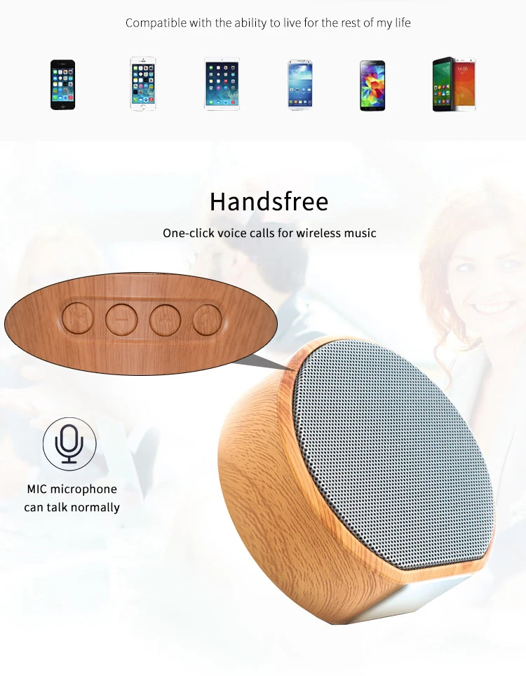 A60 Wooden Bluetooth Speaker Handsfree MP3 Super Mini Wireless Speaker Support SD Card AUX Subwoofer Radio For Phone
A60 Wooden Bluetooth Speaker Handsfree MP3 Super Mini Wireless Speaker Support SD Card AUX Subwoofer Radio For Phone
