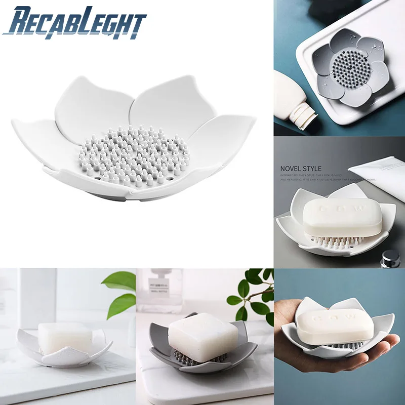 Petal Shape Soap Box Silicone With Drain Holes Anti-Slip Bathroom Soap Kitchen Sponge Holder Flower Soap Tray Durable And Safe
Petal Shape Soap Box Silicone With Drain Holes Anti-Slip Bathroom Soap Kitchen Sponge Holder Flower Soap Tray Durable And Safe