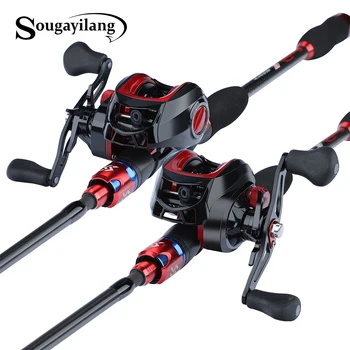 Sougayilang 4 Sections Casting Fishing Combo 1.8m 2.1m Portable Carbon Fiber Fishing Rod and 17+1BB Baitcasting Reel Set Tackle
Sougayilang 4 Sections Casting Fishing Combo 1.8m 2.1m Portable Carbon Fiber Fishing Rod and 17+1BB Baitcasting Reel Set Tackle
