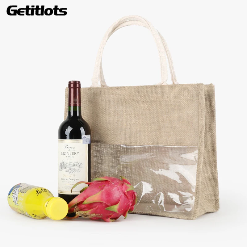 New Large Capacity Retro Linen Shopping Gift Bag Jute Bag Business Document Handbag Eco-friendly Hessian Bags for Fruits Wine
New Large Capacity Retro Linen Shopping Gift Bag Jute Bag Business Document Handbag Eco-friendly Hessian Bags for Fruits Wine