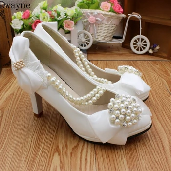 2019 new white bow pearl anklet low heel bridesmaid set of single shoes women
2019 new white bow pearl anklet low heel bridesmaid set of single shoes women