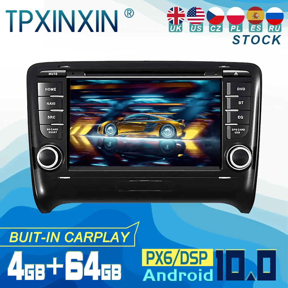 PX6 For Audi TT 2006 - 2012 Android 10 Carplay Radio Player Car GPS Navigation Head Unit Car Stereo WIFI DSP BT
PX6 For Audi TT 2006 - 2012 Android 10 Carplay Radio Player Car GPS Navigation Head Unit Car Stereo WIFI DSP BT