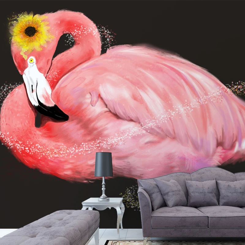 Custom 3d Mural Wallpaper European Simple Fashion Large Mural TV Backdrop Flamingo Wallpaper Mural
Custom 3d Mural Wallpaper European Simple Fashion Large Mural TV Backdrop Flamingo Wallpaper Mural
