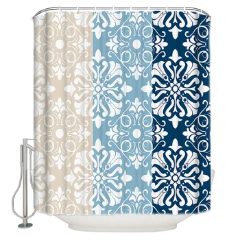 2020 New Striped Classical Pattern Bathroom Shower Curtain Waterproof Polyester Fabric Shower Curtains &12 Hooks
2020 New Striped Classical Pattern Bathroom Shower Curtain Waterproof Polyester Fabric Shower Curtains &12 Hooks