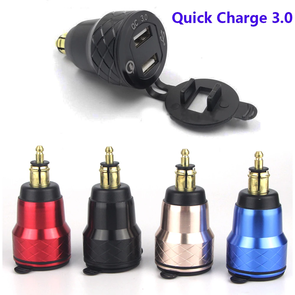 Motorcycle Quick Charge 3.0 Dual USB Charger Plug Socket Cigarette Lighter Adapter LED Display For BMW R1250GS R1200GS F800GS
Motorcycle Quick Charge 3.0 Dual USB Charger Plug Socket Cigarette Lighter Adapter LED Display For BMW R1250GS R1200GS F800GS