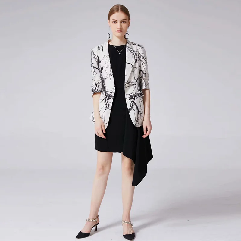 Ozhouzhan 2019 Spring Summer New Style WOMEN'S Dress-Style Elegant Ink Branch Printed Cotton Linen Suit Jacket
Ozhouzhan 2019 Spring Summer New Style WOMEN'S Dress-Style Elegant Ink Branch Printed Cotton Linen Suit Jacket