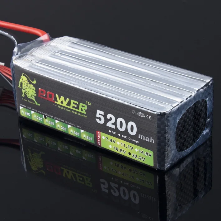 High Power 22.2V 5200mAh 30c lipo battery for RC Helicopter Quadcopter Toys Racing Parts 6s lipo Battery with T XT JST Plug 1pcs
High Power 22.2V 5200mAh 30c lipo battery for RC Helicopter Quadcopter Toys Racing Parts 6s lipo Battery with T XT JST Plug 1pcs