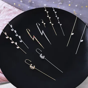 New Fairy Female Zircon Earrings Piercing Ear Needles Stud Earrings Personality Korean Design Surrounding Auricle-style Jewelry
New Fairy Female Zircon Earrings Piercing Ear Needles Stud Earrings Personality Korean Design Surrounding Auricle-style Jewelry