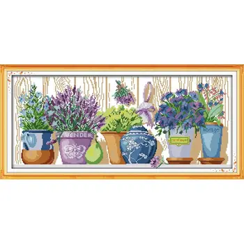 Joy Sunday The Pottings On The Windowsill Chinese Counted Cross Stitch Kit Patterns Printed on Canvas Embroidery Needlework DMC
Joy Sunday The Pottings On The Windowsill Chinese Counted Cross Stitch Kit Patterns Printed on Canvas Embroidery Needlework DMC