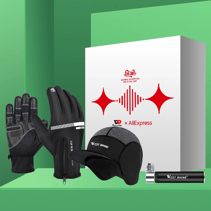 WEST BIKING 11.11 Surprise Gift Box For Full Finger Gloves Winter Cap Mini Bicycle Pump
WEST BIKING 11.11 Surprise Gift Box For Full Finger Gloves Winter Cap Mini Bicycle Pump