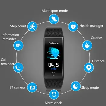 To Monitor Body Temperature And Heartrate Sleep Monitor USB Charger Band QW18T Touch Screen Bluetooth IP68 Sports Smart Watch
To Monitor Body Temperature And Heartrate Sleep Monitor USB Charger Band QW18T Touch Screen Bluetooth IP68 Sports Smart Watch