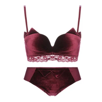 Women Cat Ears Girlfriends Gathered Bra Set Solid Color Velvet No Steel Ring Bra Set With Panties
Women Cat Ears Girlfriends Gathered Bra Set Solid Color Velvet No Steel Ring Bra Set With Panties